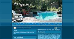 Desktop Screenshot of dolphinfiberglasspoolscanada.com