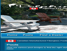 Tablet Screenshot of dolphinfiberglasspoolscanada.com